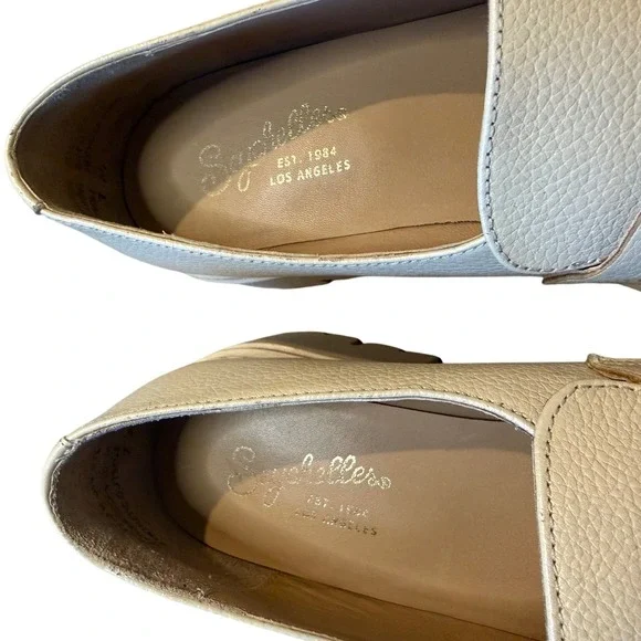 Seychelles Womens Cream Leather Platform Lug Sole Penny Loafers Chunky Shoes - Picture 11 of 13